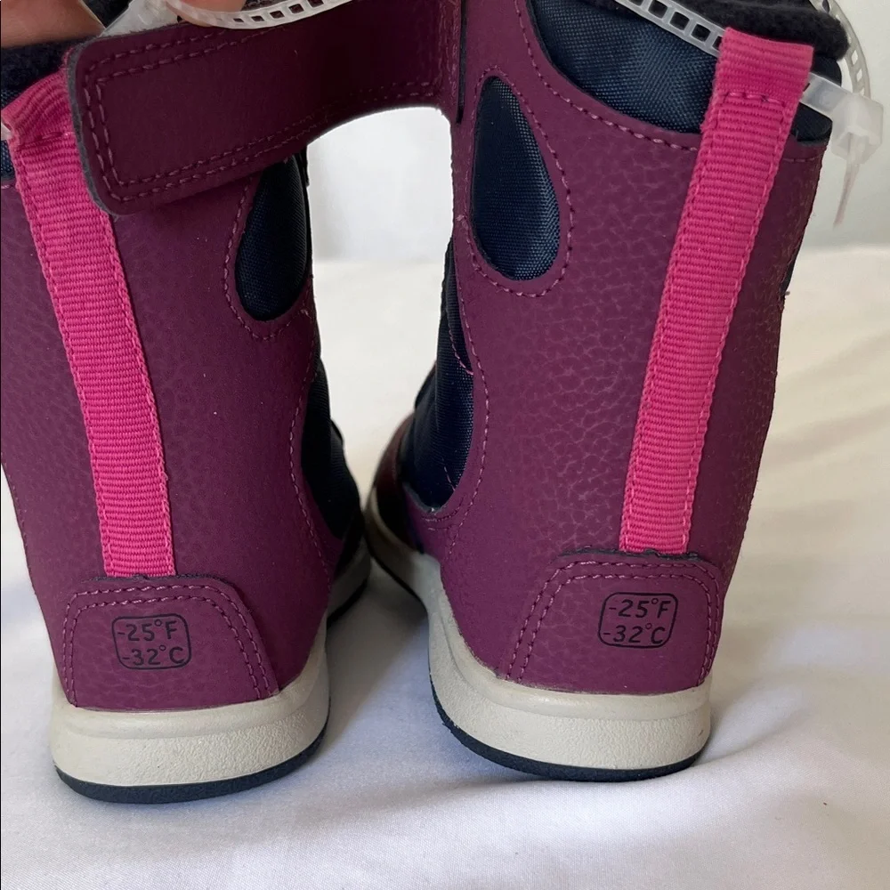 Merrell Kids Burgundy and Black Boots